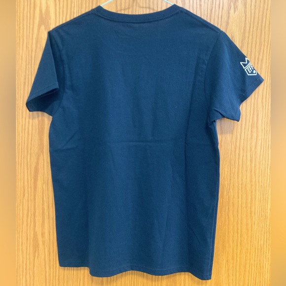 Ebbets Field Flannels NWOT women’s black T-shirt small Music Maids - Picture 2 of 3